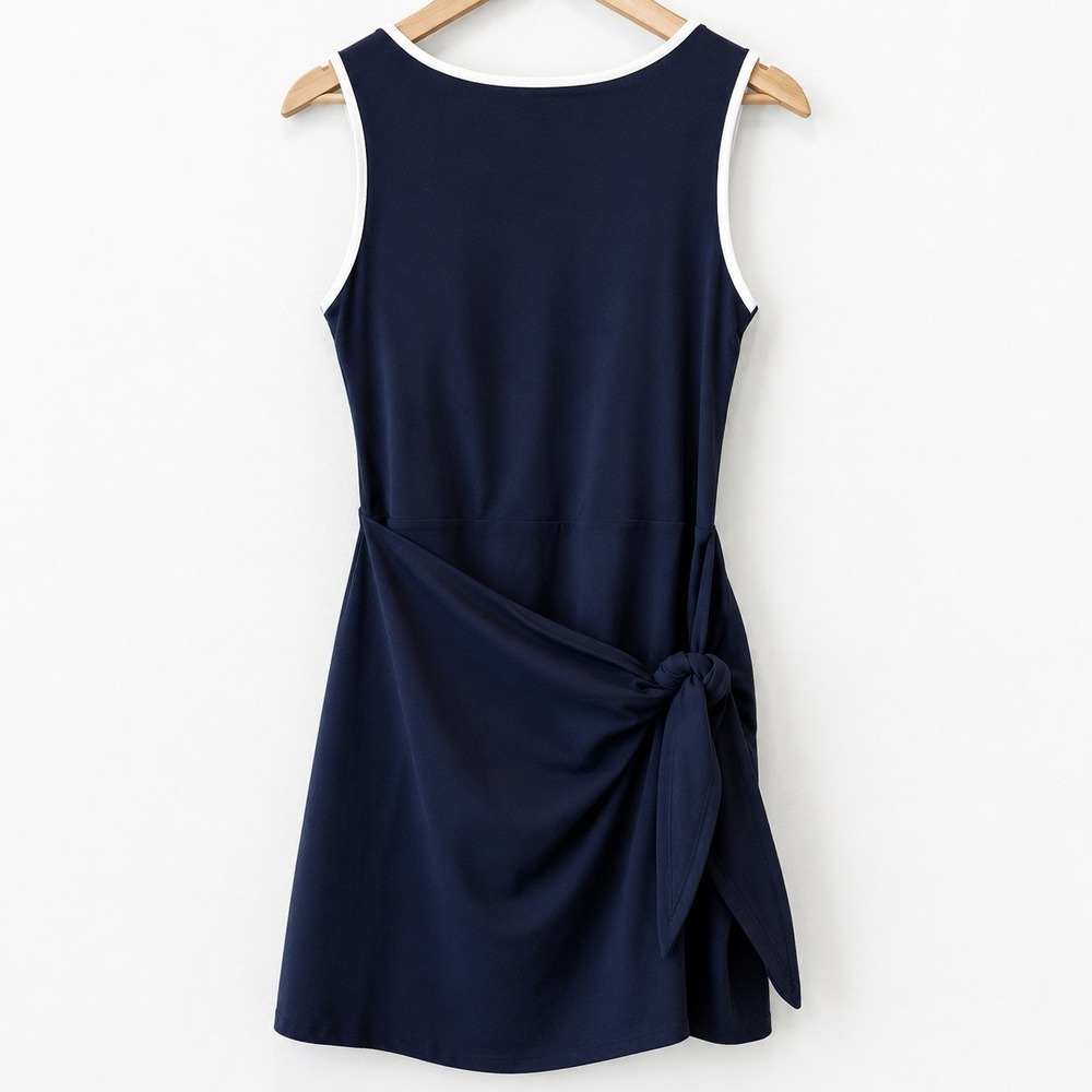 Abercrombie & Fitch YPB studioFLEX Wrap Dress Womens Navy M NWT Tie Side